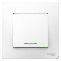 Выключатель 1-кл. СП Blanca 10А IP20 (сх. 1) 250В с подсветкой бел. SchE BLNVS010111