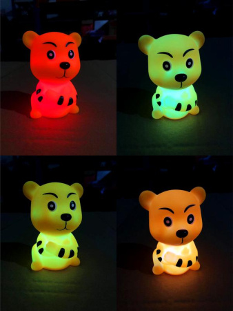 Фигура светодиодная "Тигр"-символ 2022 года 8x7см светодиод RGB переливается разными оттенками батарейки AG13х3 (включены в комплект) Космос KOCNL-EL106(2022)