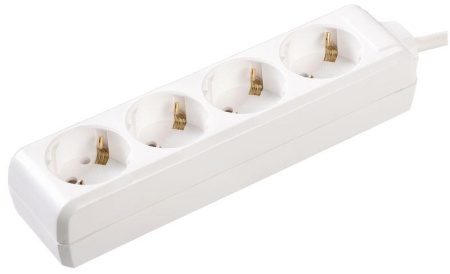 Удлинитель 4х5м с заземл. 16А IP20 У04 2P+PE IEK WYP10-16-04-05-Z-N