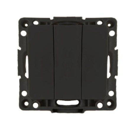 Механизм выключателя 3-кл.Стокгольм 10А черн. PROxima EKF EZV10-024-10