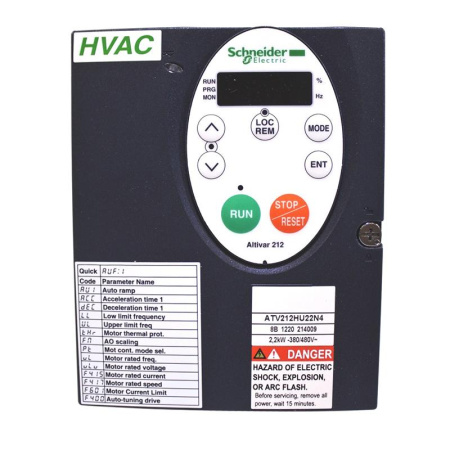 Преобразователь частоты Schneider Electric Altivar ATV212 0.75кВТ 480В IP21
